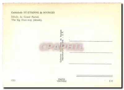 Katedra Świętego Etienne w Bourges — Szczegóły Wielkiego Portalu — Kolekcja Katedry w Bourges — Rewers