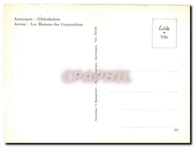 Anvers - Case dei Guildi — Souvenirs - 754 — Verso