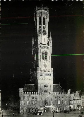 Bruges - O Belfort iluminado — Ern. Thill, Bruxelas, n° 31