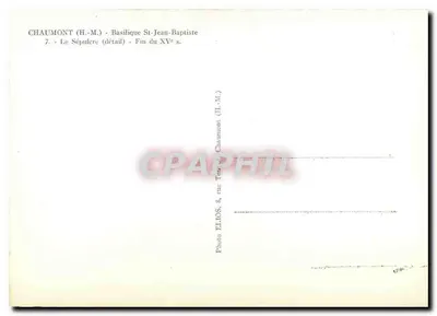 Chaumont (H.-M.) - Bazylika św. Jana Chrzciciela - Grobowiec (szczegół) - Koniec XV wieku — Rewers