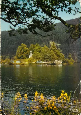 Lago de Longemer — e a Capela São Florent — IRIS Mexichrome