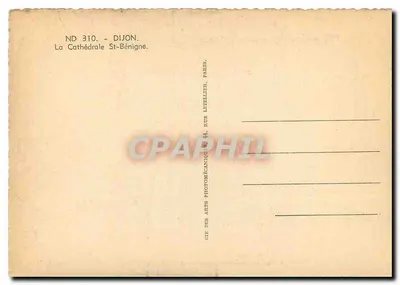 Dijon — Katedra Świętego Benignusa — Wydawca Cap — Rewers