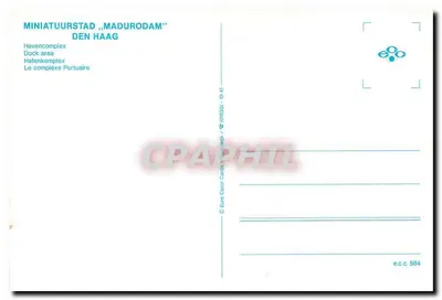 Madurodam — kompleks portowy — Euro Color Cards / Stilwijk nr 584 — Rewers