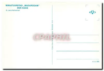 सेंट-जॉन कैथेड्रल की मिनिएचर — मैडुरोडम — डेन हैग — पीछे