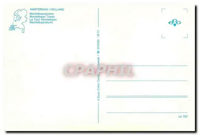 Montelbaantoren, Oude Schans, Amsterdam — Euro Color Cards Studio, n° co 757 — Verso