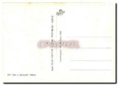 Milano - Piazza Castello — widok Zamku Sforzowskiego i fontanny — wyd. L. Mantovani, nr 010 — Rewers