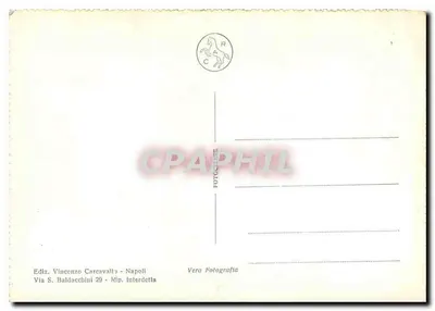 Capri — Piccola Marina i Faraglioni — Wydawca Vincenzo Carecavalli, Neapol — Rewers