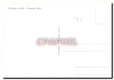Cortina d'Ampezzo — widok na Cristallo — wydawca FOTO MAIORI — Rewers