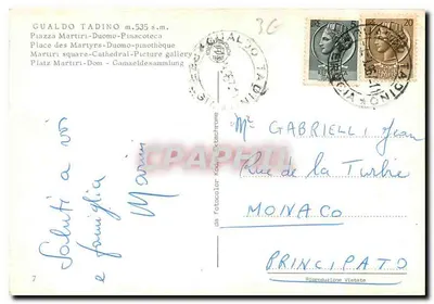 Gualdo Tadino — Piazza Martiri i katedra — Rewers
