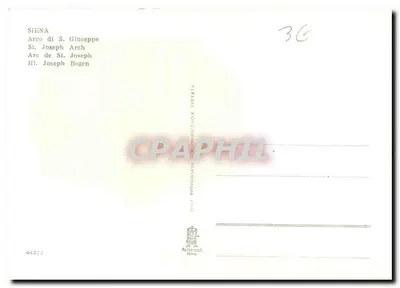 Siena — Arcus Świętego Józefa — Atelier Terni — Rewers