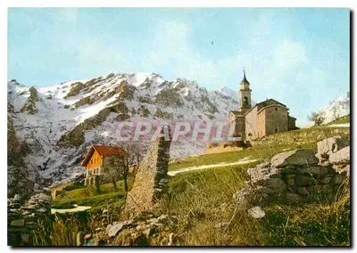 Valdinferno — aldeia alpina com igreja — A.C.I.L. - Gênova