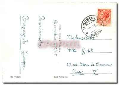 Bisuschio (Varese) - Villa Cicogna Morroni - A cascata — Verso