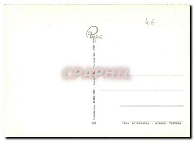 Lago Maggiore - Stresa — vista panorâmica com cais e barco — editor Reggiori, n°208 — Verso