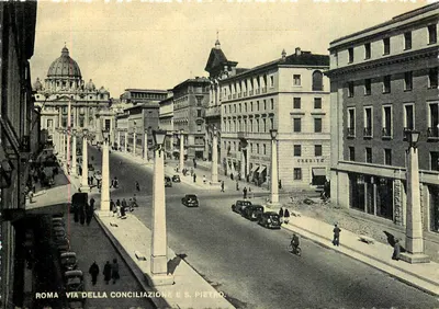 Roma - Via della Conciliazione e Basílica de São Pedro — editor desconhecido, número de série não visível
