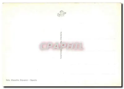Rapallo - Castello dei Sogni — widok z jeziora i wzgórzy — wydawca Mocellin Giovanni, Rapallo — Rewers