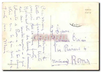 S. Matino - La Rocca — widok z zamku na poszeregowanej ulicy, wydawca VERA FOTO — Rewers
