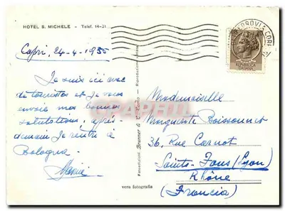 Anacapri - Hotel S. Michele - z widokiem na Marina Grande — Brunner & C. Zomo — Rewers
