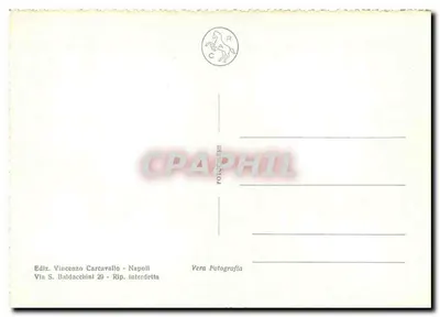 Capri - Wejście do Jaskini Niebieskiej — wydawca Vincenzo Carcavallo, Neapol — Rewers