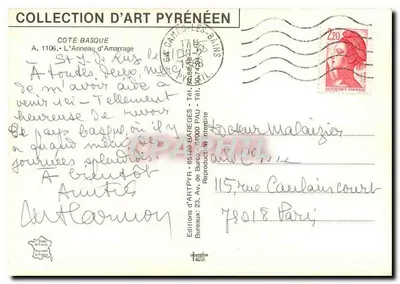 Koło kotwiczenia — Wybrzeże Basków — Wydawnictwo Sztuki Pyrenajska — Rewers