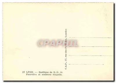 Bazylika NMP Fourvière — Lyon — nr 27 — Rewers