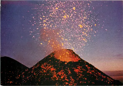 Etna — Erupção do cratérnio Nordeste — Kodak Plurigrafe