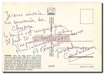 Ruínas da abadia de Bellapais — Paphos, Nicosia, Kyrenia — editor Limassol — Verso