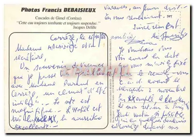 Wodospady Gimel (Corrèze) — Fotografia F. Debaisieux — Photos Francis Debaisieux — Rewers