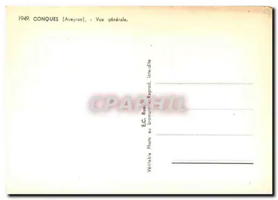 Conques (Aveyron) — Vista geral — E.C. Rueil — Verso