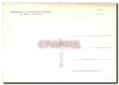 Conques en Rouergue — A capela municipal — Edição Falières — Verso