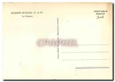 Kergrist-Moëllou (C. du N.) — O Calvário — Edição Stoll — Verso
