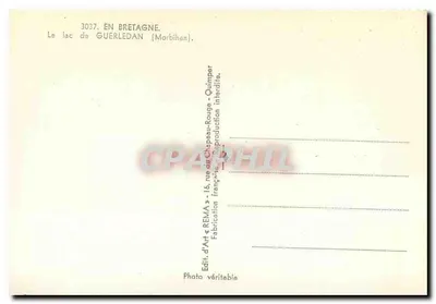 Het meer van Guerledan — Morbihan — Ed. d'Art REMA — Achterkant