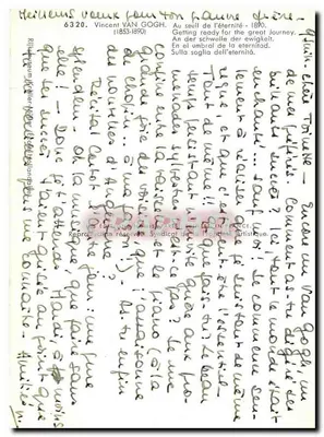 Vincent van Gogh — Ao limiar da eternidade — Editor Rijksmuseum Kröller-Müller (Holanda) — n° 6320 — Verso