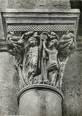 Catedral de SAULIEU — Capitel de Judas — Século XIX
