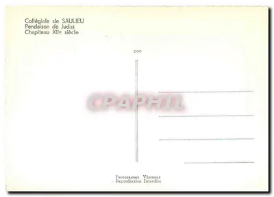 Catedral de SAULIEU — Capitel de Judas — Século XIX — Verso