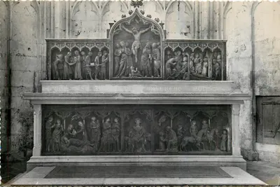 Rétablo da vida de São Tibúltio em Auxois — XIVº século — Foto B. RTHELOT - 106, rue Wilson - Le Creusot