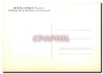 Autun Antique — Wnętrze Bazyliki Świętego Lazara — Rewers