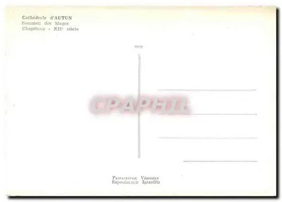 Katedra w Autunie — Sen Mędrców — Kapitel z XII wieku — Rewers