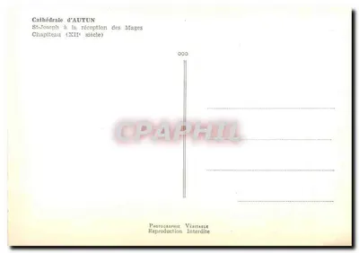 Katedra w AUTUN — St-Joseph przy przyjęciu Mędrców — Kapitel (XIII wiek) — Rewers