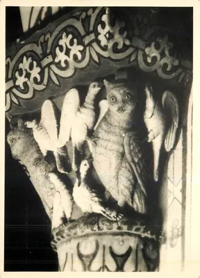 Coruja e Aves — Escultura