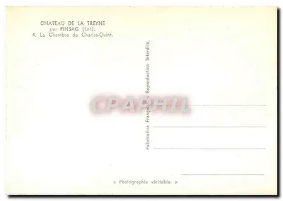 Quarto de Carlos V — Castelo de La Treyne — por PINSAC (Lot) — Verso