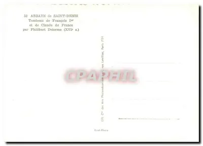 Abtei Saint-Denis — Grab von François Ier und Claude de France — von Philibert Delorme (16. Jahrhundert) — Rückseite