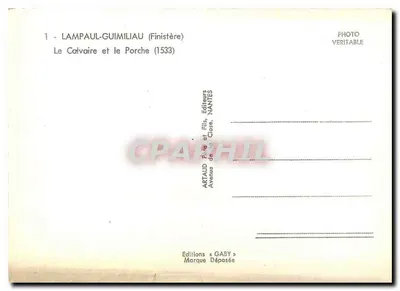 Lampaul-Guimiliau — Il Calvario e il Porche (1533) — Edizioni Gaby — Verso