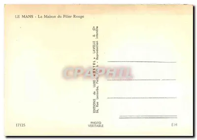 Le Mans — Dom Piliera Czerwonego — Wydawca Estel, nr 17125 — Rewers