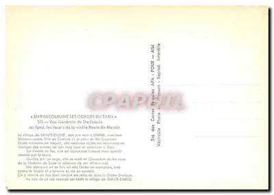 Sainte-Enimie — Ogólny widok starej drogi do Mande — APA — Rewers