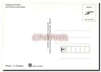 Os Pottoks — País Basco — COMPA - CARTERIE — Verso