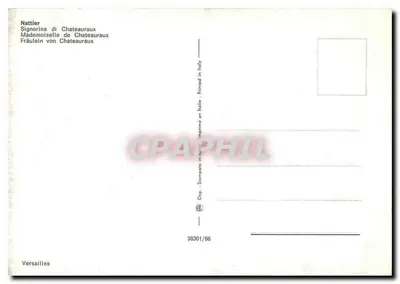 Młoda kobieta z orłem — ok. 1966 — Nattlier, seria 38301/66 — Rewers