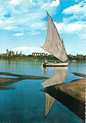 Luxor — Templo e rio Nilo — editor K. Lamberti & Cie, série M 32