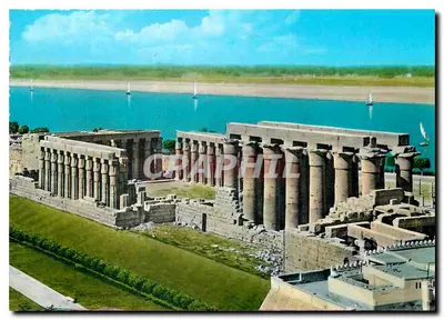 Templo de Amon em Luxor — vista geral — editor Lehner & Landrock, n° 601