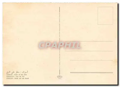 Assuan — Widok na Nil — wydawca Knüllar, nr 749/2 — Rewers