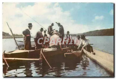 Pescadores no lago Snagov — República Popular Romena